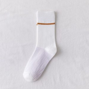 新款潮袜纯棉紫色系袜子女香芋紫色中筒袜学院风高筒袜条纹格子袜