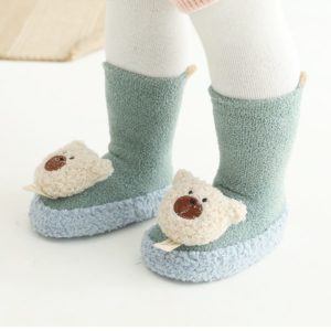 兒童珊瑚絨動物卡通家居襪 (共5款)