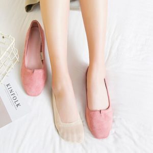 女士韓風鎖邊防脫防滑隱形襪 (共5色)