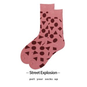 男女士個性玩味中長筒襪(共9款)