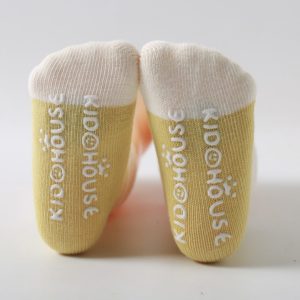 兒童日系簡單拼色防滑襪(共8色)