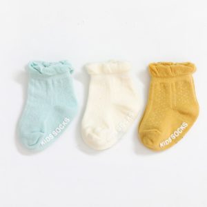 初生BB韓風薄身防滑襪 (一套3對) (共7款)