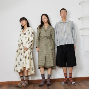 男女士日系民族風中長筒襪(共4色)