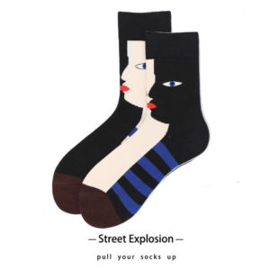 男女士個性玩味中長筒襪(共9款)