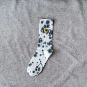 情侶日系笑臉顏色漂染街頭潮襪(共5色)