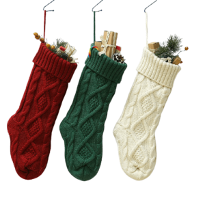 經典菱形花紋針織聖誕襪 002 removebg preview