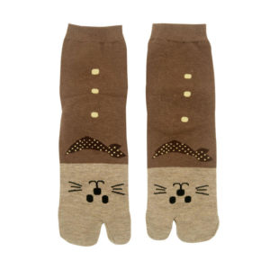 女士日式可愛貓貓款低筒二指襪 004